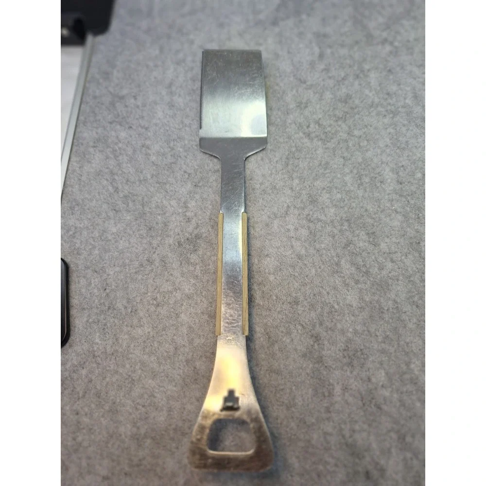 Vintage Vernco Stainless Steel Spatula Slicer Bottle Opener Wood Handle Japan